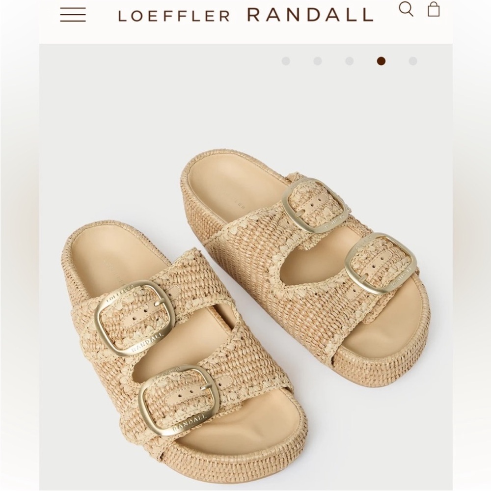 Loeffler Randall Theo 40MM Cotton-Blend Platform Sandals 6.5 - Picture 4 of 15